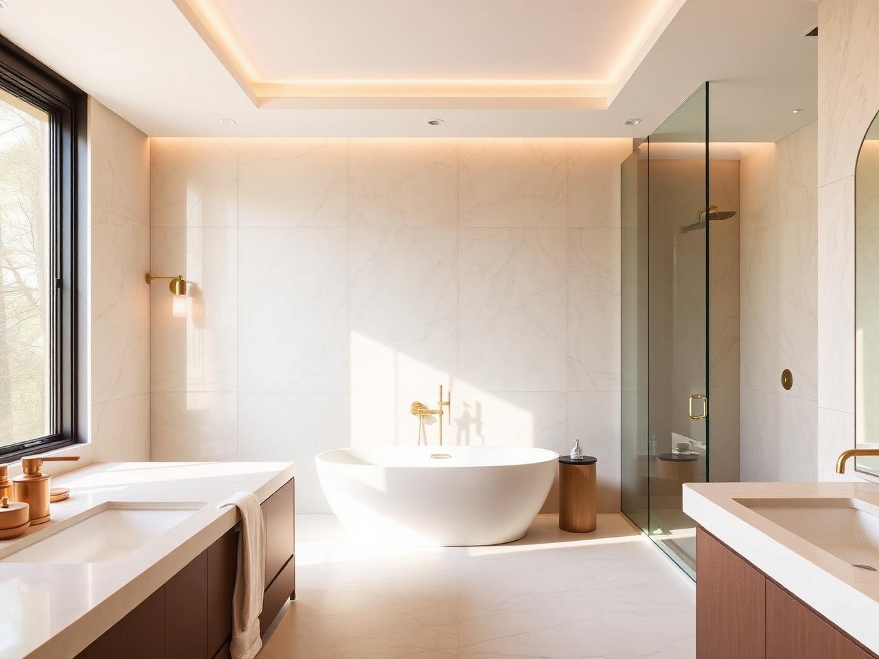Proyecto Baño Travertino — Residencial